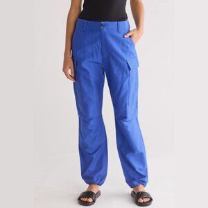 rag & bone Bright Blue Sands Cotton Twill Cargo Pants